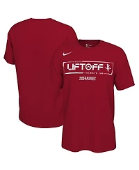 Nike Men's and Women's Red Houston Rockets 2025 Nba Playoffs On-Court Mantra T-Shirt