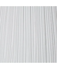 Springcrest Ivory Mushroom Pleated Medium Lamp Shade 6" Top x 14" Bottom x 7" High x 8" Slant (Spider) Replacement with Harp and F