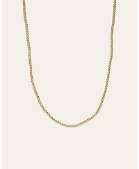 14k Gold 2mm Bead Necklace