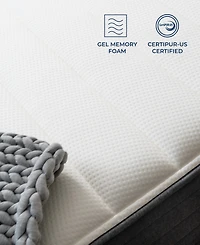 Brooklyn Bedding Select 12" Gel Memory Foam Hybrid Cushion Firm Tight Top Mattress in a Box