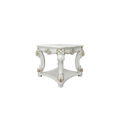 Contemporary Square End Table with Manufactured Wood Finish