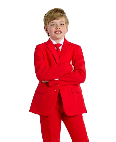 OppoSuits Big Boys 3-Piece Devil Solid Suit Set