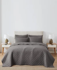 Cannon Oversized Cotton Percale 3-Pc. Quilt Set, Full/Queen