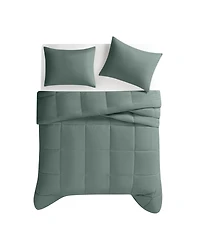 Truly Soft Green Solid 3-Pc. Comforter Set