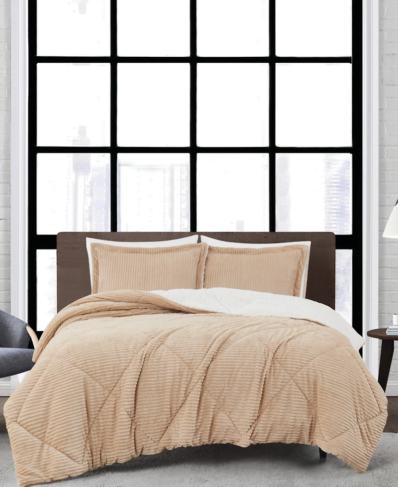 London Fog Signature Corduroy 3-Pc. Comforter Set
