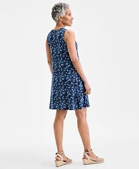 Style & Co Petite Printed Sleeveless Flip Flop Dress