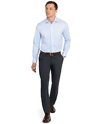 Michelsons Of London Men's Geometric Hybrid Slim Fit Easy Care Long Sleeve Shirt
