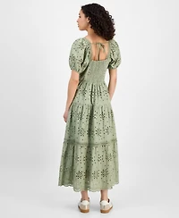 And Now This Women's Eyelet Cotton Maxi Dress, Exclusively at Macy's