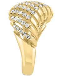Effy Diamond Multi-Row Statement Ring (5/8 ct. t.w.) in 14k Yellow Gold