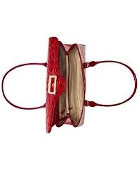 Brahmin Dayan Vanderbilt Embossed Leather Satchel