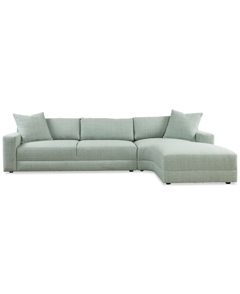 Mayela 2-Pc. Fabric Chaise Sectional, Exclusively at Macy's