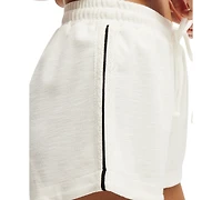 Cotton On Women's Contrast-Stripe Drawstring Cover-Up Shorts