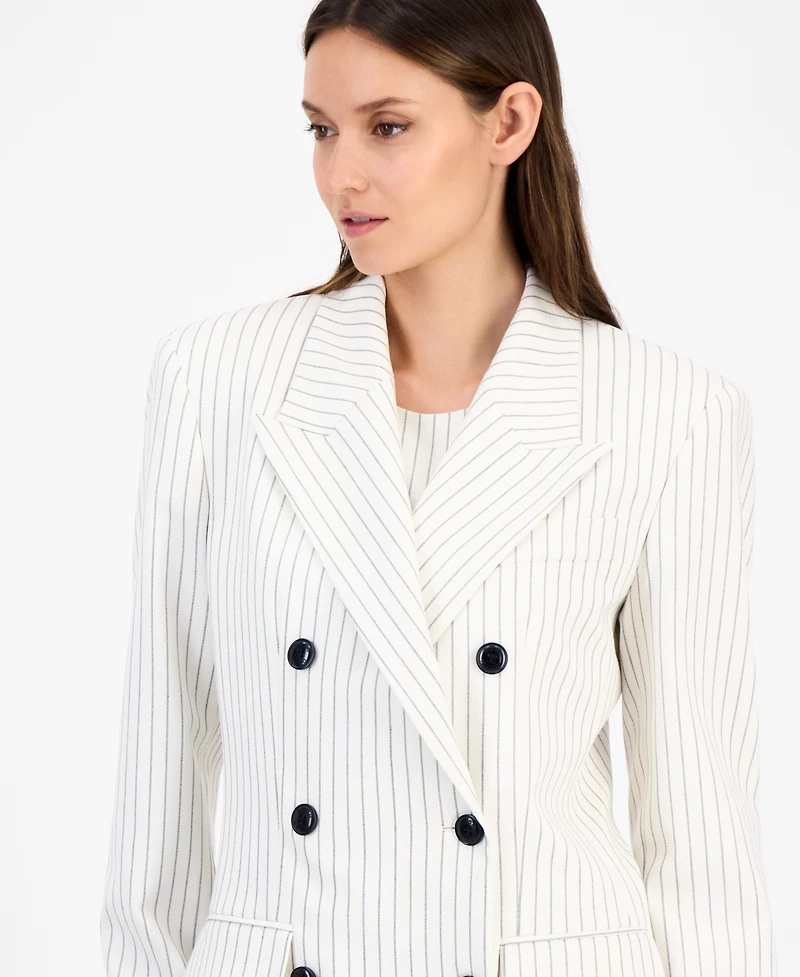 Hugo Women's Pinstriped Oversized Blazer