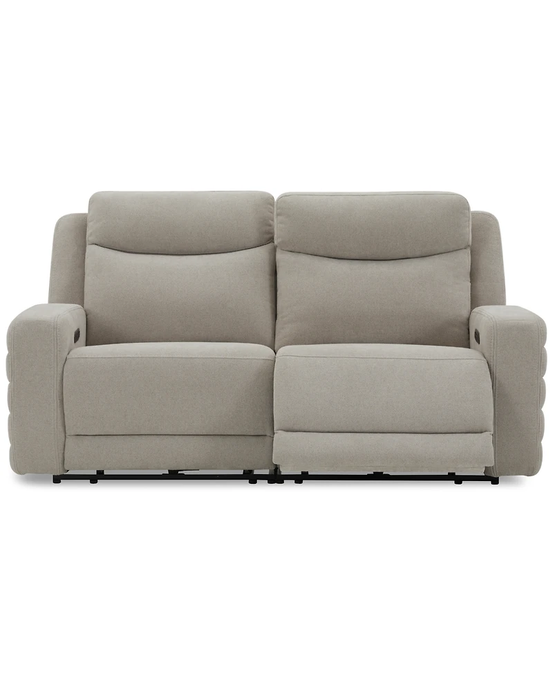 Kristyan 2-Pc. Fabric Sofa with 2 Power Motion Chairs, Exclusively at Macy's