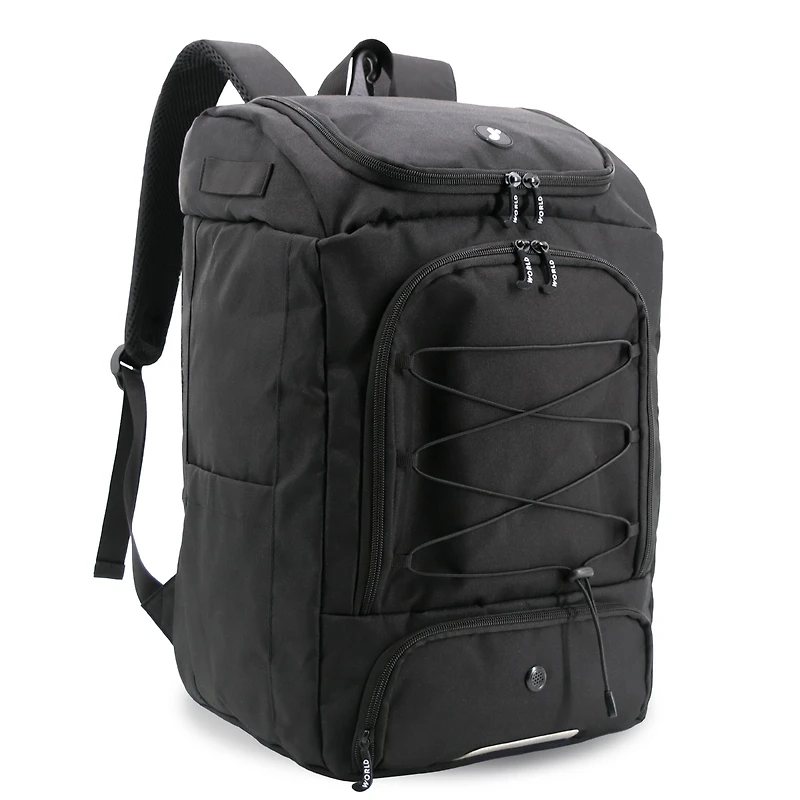 J World Athlete Backpack with Shoe Compartment Bat Holders and Night Visibility