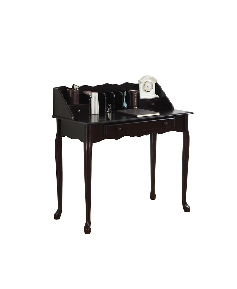 Solid Wood Computer Desk with Three Drawers – Modern Home Office Desk