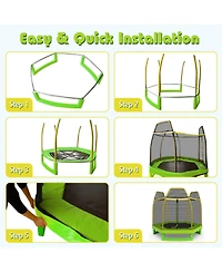 7 Feet Kids Recreational Bounce Jumper Trampoline