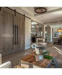 Hydroware Round Series Door Handle - Black