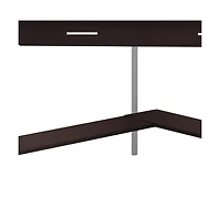 Corner Computer Desk with Storage Shelves – Perfect for Home or Office Setup