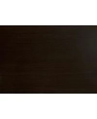 24" Dark Brown and Gold Computer Desk With Two Drawers