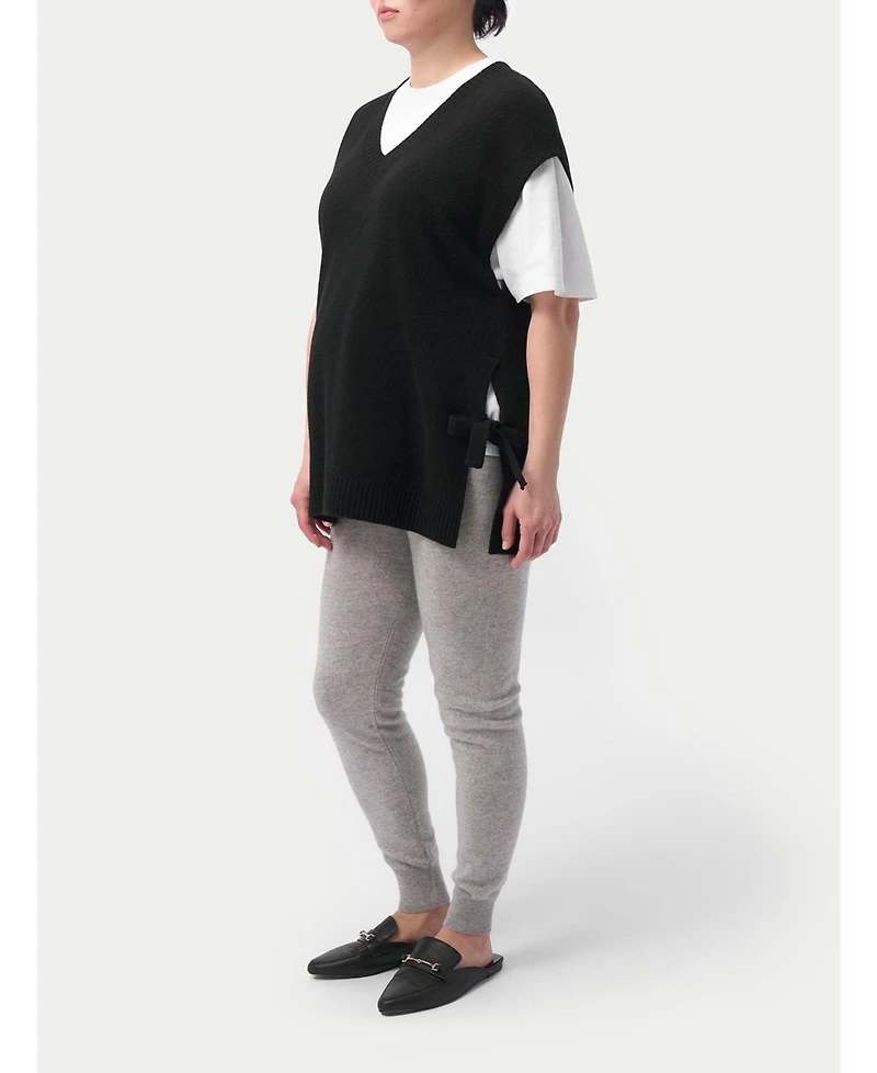Gobi Cashmere Maternity V-neck Top