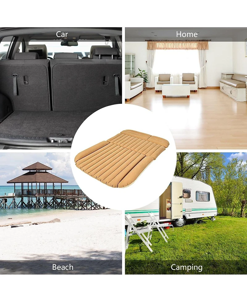 Inflatable Suv Air Backseat Mattress Travel Pad with Pump Camping