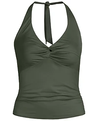 Lands' End Women's Twist Halter Tankini Top