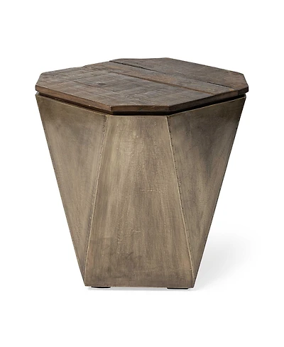 Solid Wood Accent Table – Perfect for Living Room or Nightstand Use