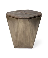 Solid Wood Accent Table – Perfect for Living Room or Nightstand Use