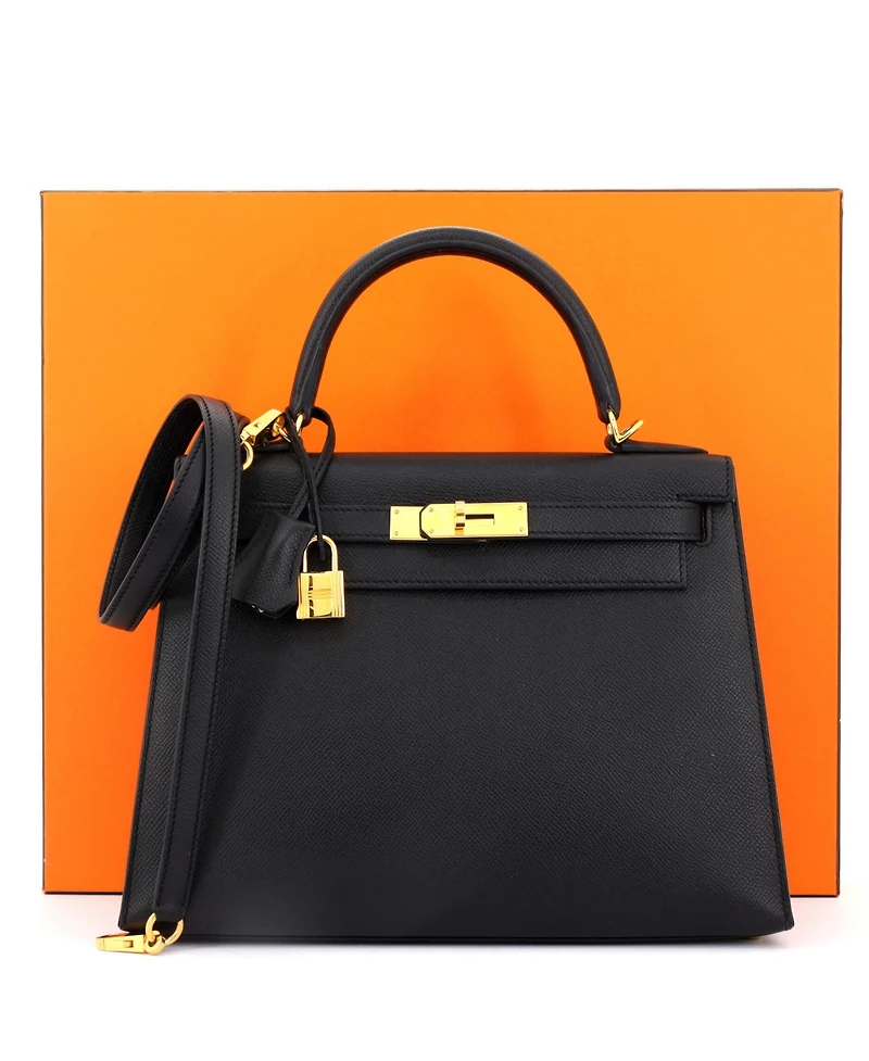 Pre-Owned HERMES Kelly Handbag Epsom with Gold Hardware
