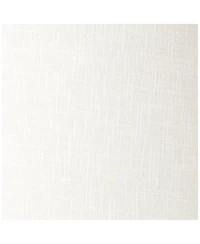 Springcrest White Linen Small Drum Lamp Shade 10" Top x 12" Bottom x 8" High (Spider) Replacement with Harp and Finial