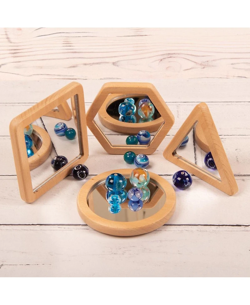 Yellow Door Little Looking Shape Mirrors - Set of 4