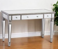 Glam Mirrored Furniture with Three Drawers for Bedroom or Entryway