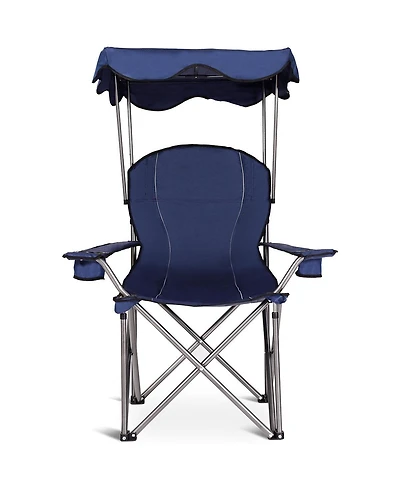 Portable Folding Beach Canopy Chair with Cup Holders