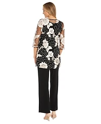 R & M Richards Petite Jacket, Top and Pants 3-Piece Set