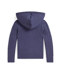 Polo Ralph Lauren Toddler and Little Girls Mini Cable Full Zip Hoodie