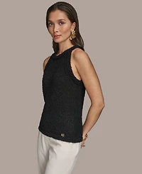 Donna Karan New York Women's Textured Knit Sleeveless Top