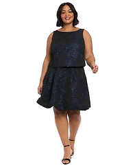 Muse Plus Floral Jacquard Bubble Skirt