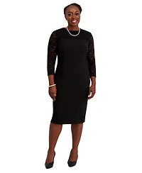 Kasper Women's Lace-Sleeve Sheath Dress, Regular & Plus Sizes