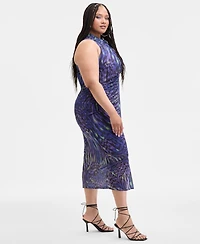 Nina Parker Trendy Plus Ombre Ruched Bodycon Dress