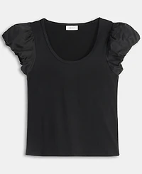 On 34th Women's Balloon-Sleeve Scoop-Neck T-Shirt, Exclusively at Macy's