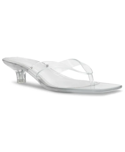 Steve Madden Women's Tracie-j Kitten-Heel Jelly Thong Sandals