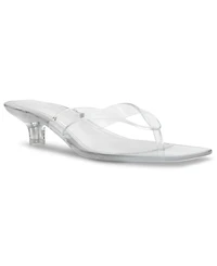 Steve Madden Women's Tracie-j Kitten-Heel Jelly Thong Sandals