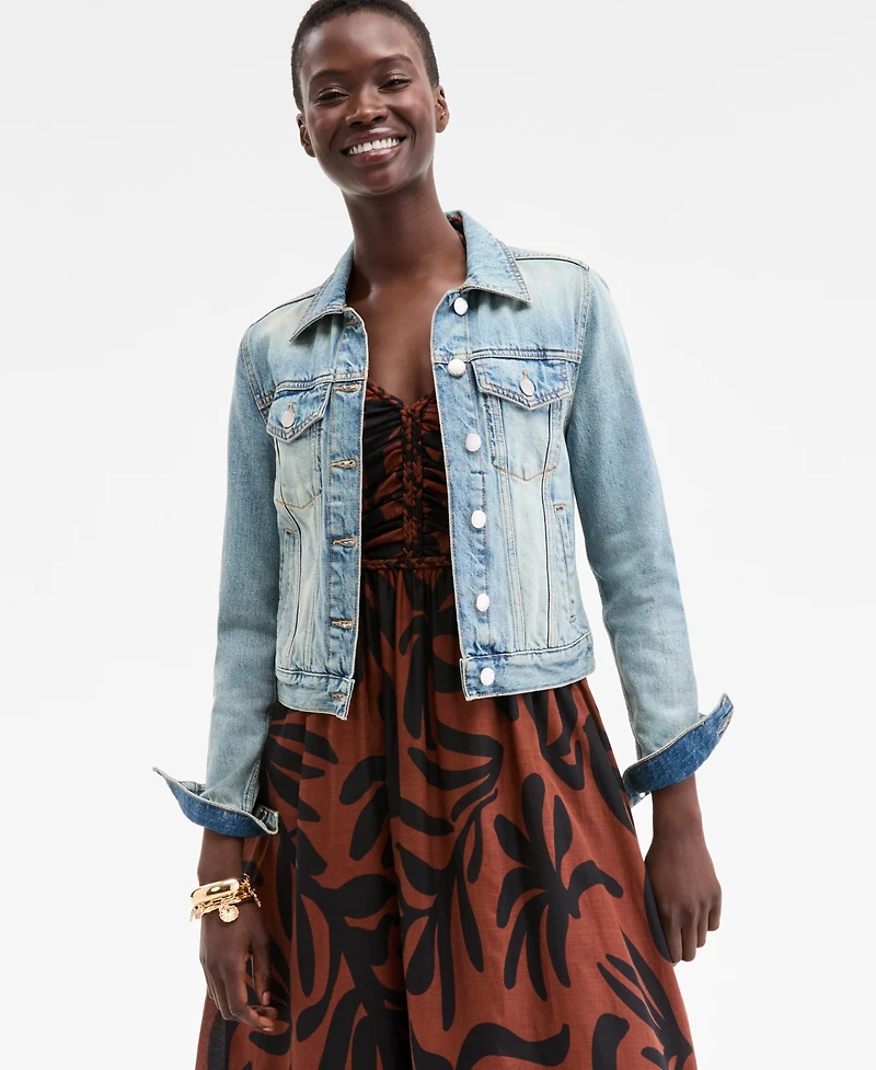 On 34th Women's Braided-Trim Halter Maxi Dress, Exclusively at Macy's