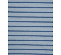 Little Me Baby Boys Cotton Striped T-Shirt & Dino Overalls Set