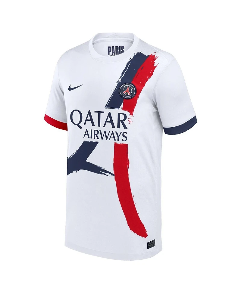 Nike Big Boys and Girls Khvicha Kvaratskhelia White Paris Saint-Germain 2024/25 Away Replica Player Jersey