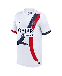 Nike Big Boys and Girls Khvicha Kvaratskhelia White Paris Saint-Germain 2024/25 Away Replica Player Jersey
