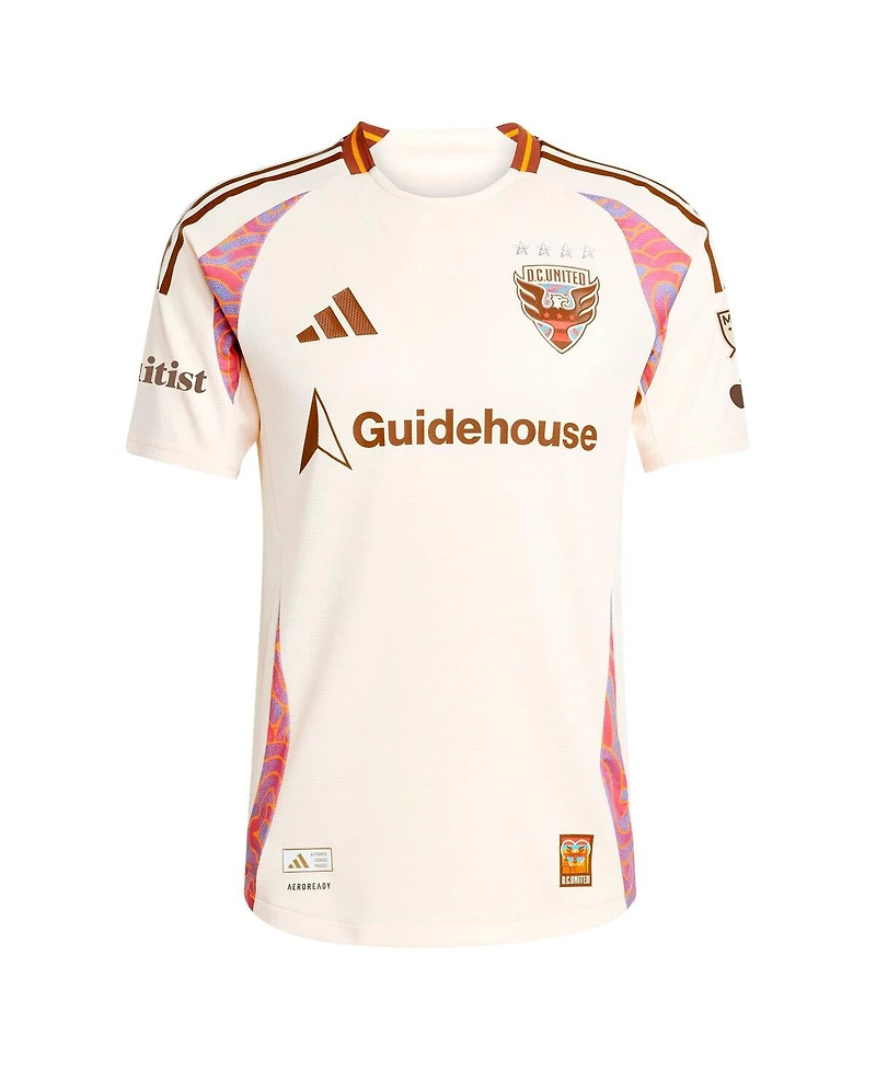 Adidas Men's Christian Benteke Natural D.c. United 2025 The Soul Kit Authentic Player Jersey