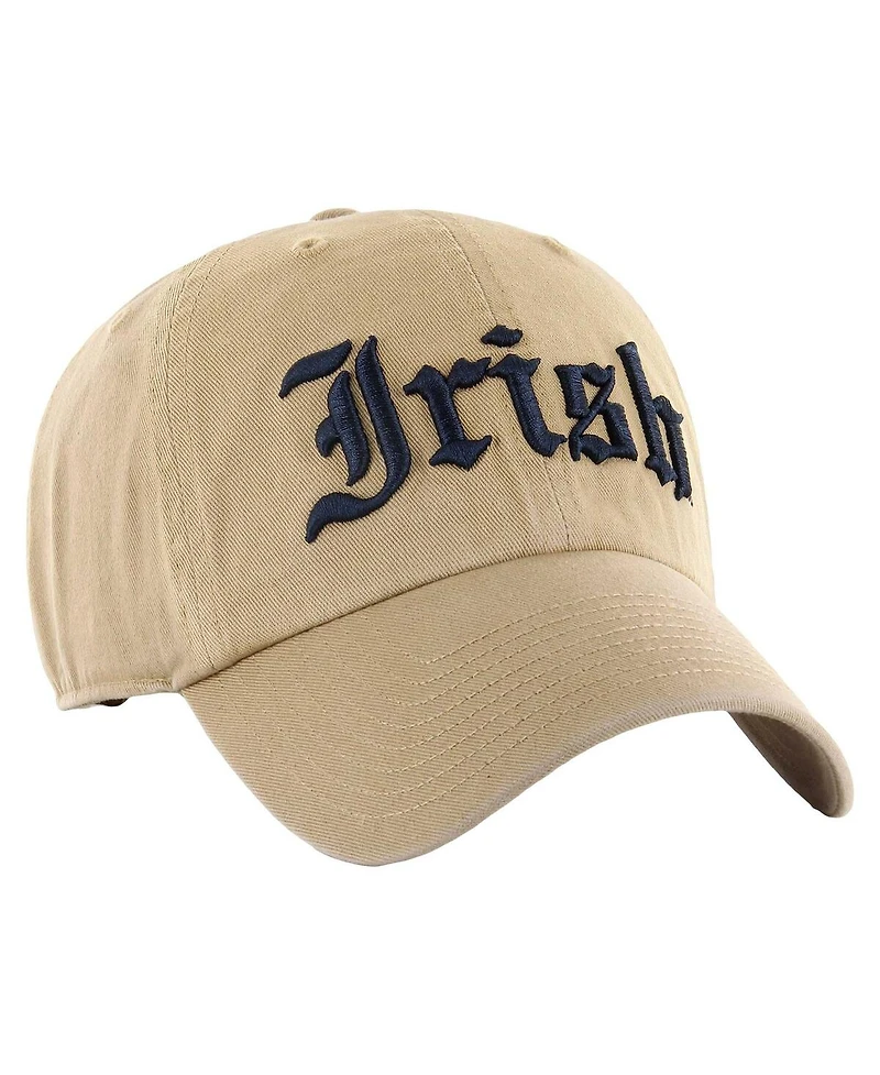 '47 Brand Men's Khaki Notre Dame Fighting Irish Vault Clean Up Adjustable Hat