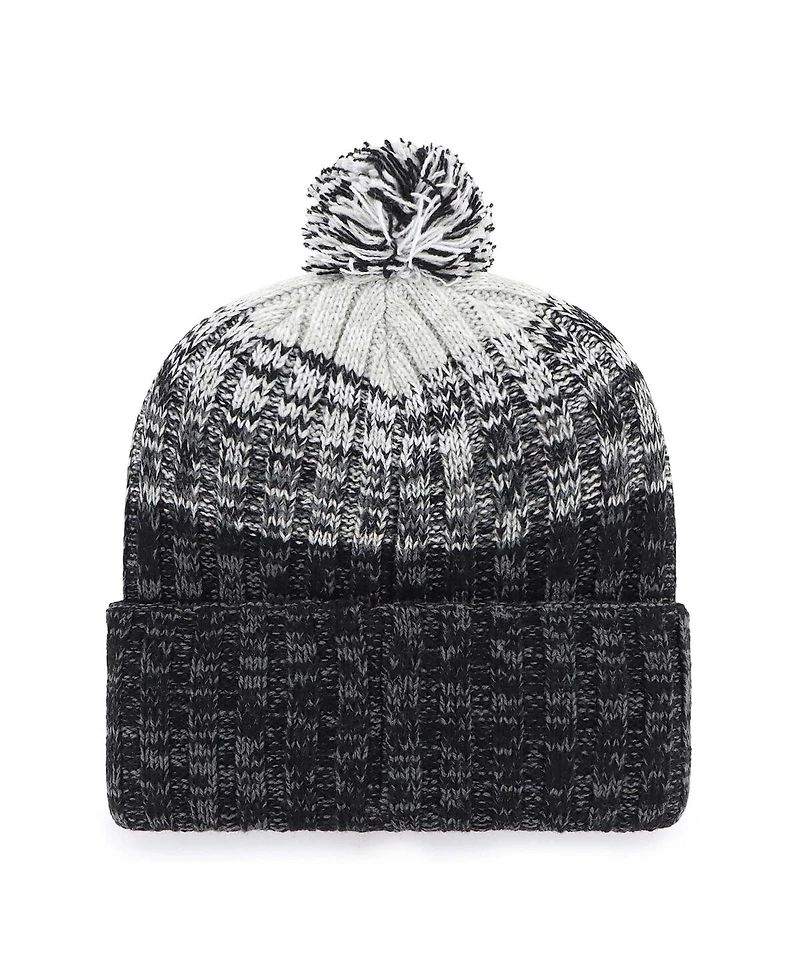 '47 Brand Big Boys and Girls Black Chicago White Sox Cascade Cuffed with Pom Knit Hat